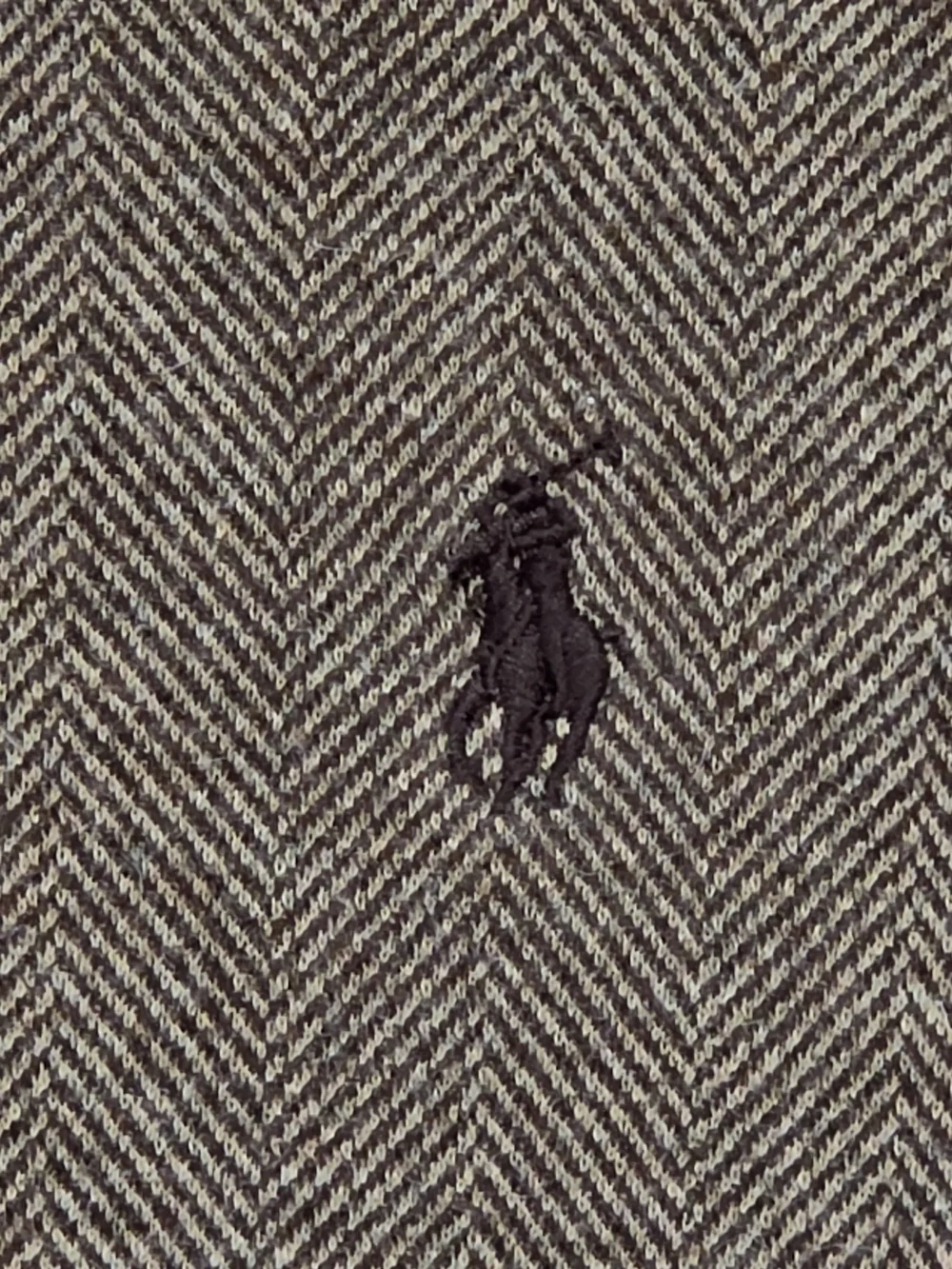 Polo Golf Ralph Lauren Men’s S Brown Herringbone Alpaca Blend 1/4 Zip